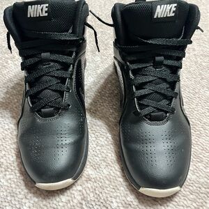NIKE  Swoosh Leather High Top Sneakers
